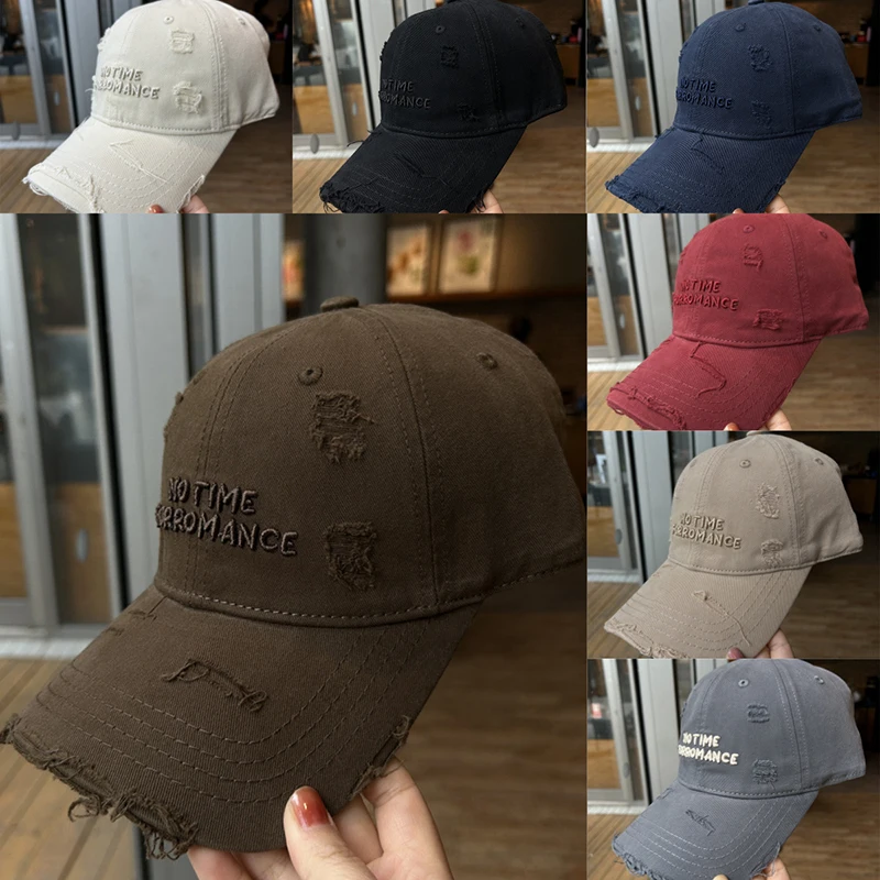 Hat Women Spring Summer Baseball Cap Small Fresh Fashion Contrast Color Peaked Couple Sports Hat