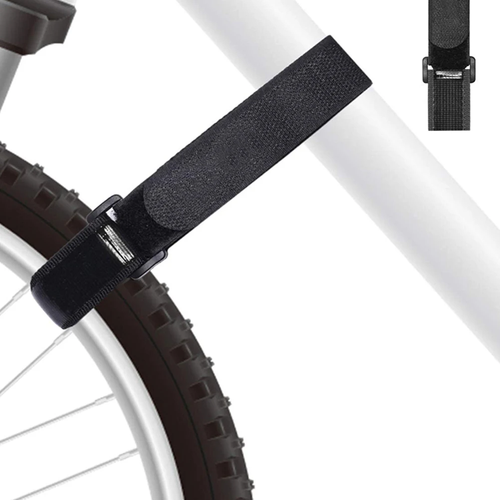 

2pcs Bike Fixing Banddurable Nylon Wheel Strap Lightweight Fastening Cable For Bike Bundling Belt Yoga Mat Cycle Wheel Band