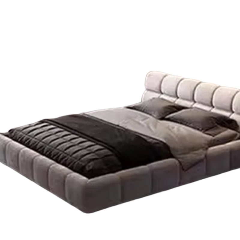 Storage Double Bed Upholstered Minimalist Sleeping Design Bed Lounge Women Modern Meuble De Chambre Home Furniture