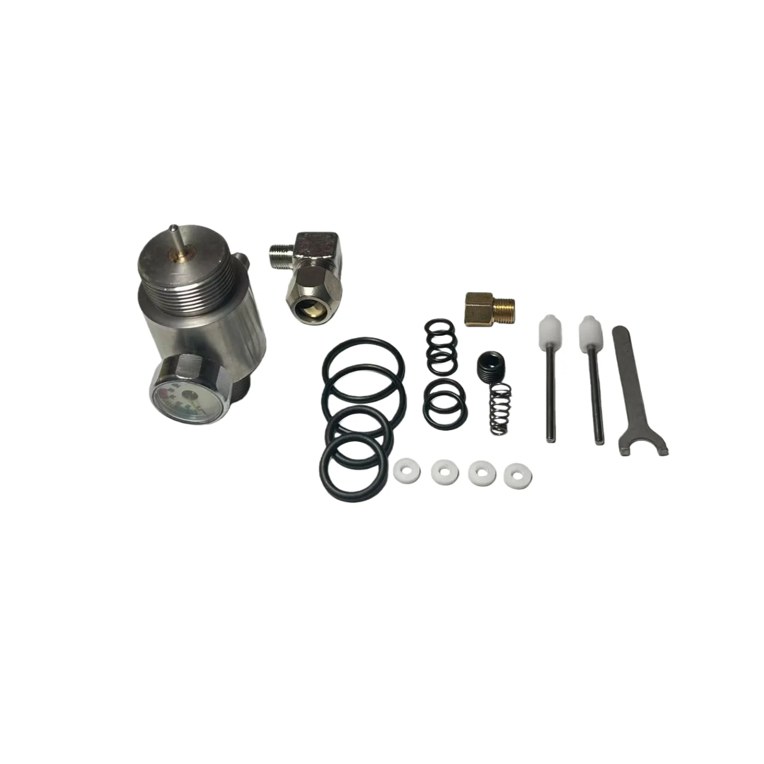 Stainless Steel Pressure Valves for Industrial or Diving Usage Thread M18 M28 High Air Pressure Regulator