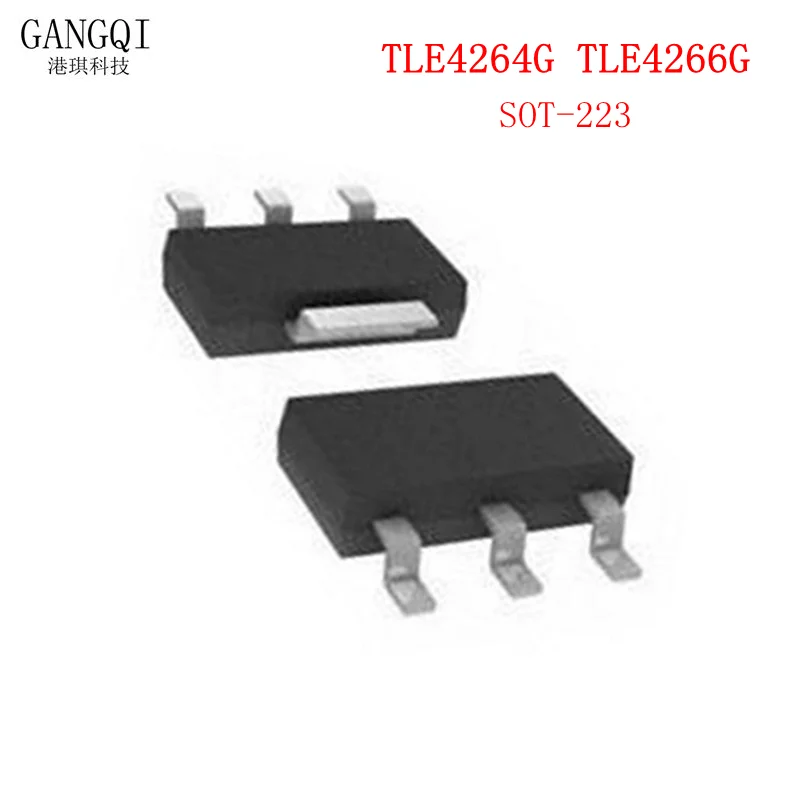 10PCS TLE4264G TLE4266G SOT223 TLE4264 TLE4266 SOT-223 LDO Low Dropout Regulator Chip Transistor New In Stock