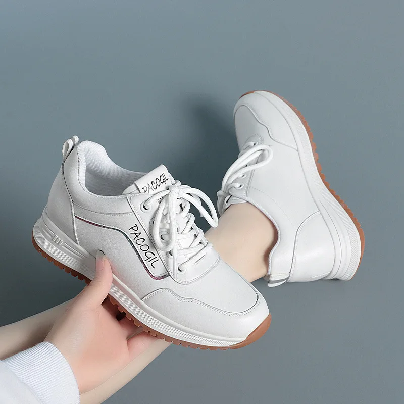 2024 Spring Autumn New Sports Shoes Women\'s Fashion Travel Leisure Soft Sole Middle-aged Elderly mother Shoes Chunky Causal