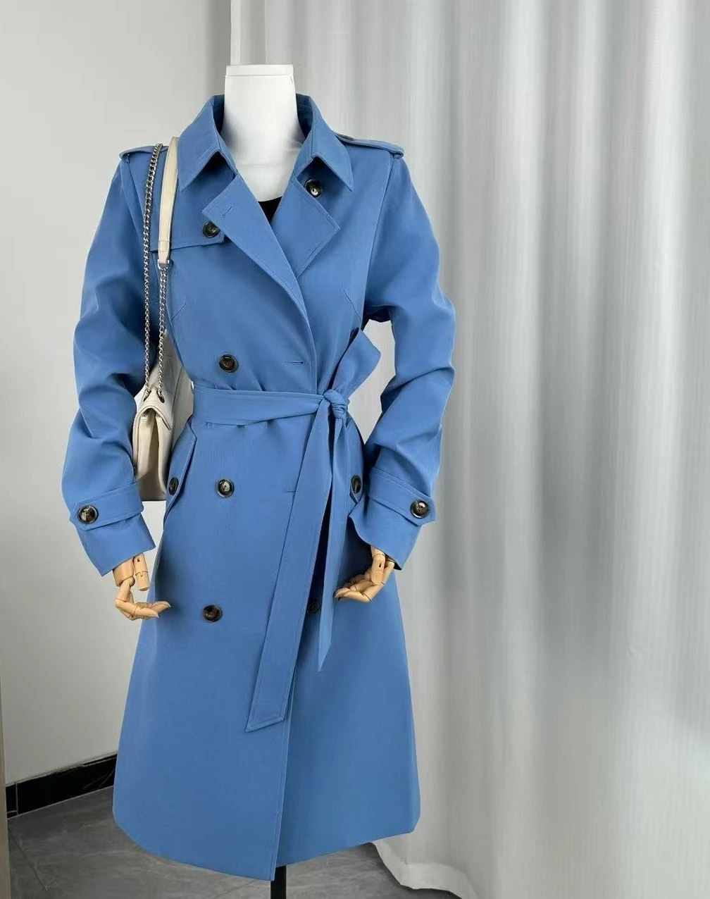 Windbreaker Women's Long Style 2026 Spring and Autumn New Over The Knee Jacket