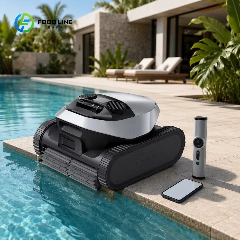 Customized High Quality Deep-Cleaning Cordless Pool Vacuum Robot Smart Navigation Wall Climbing Precision Zone Cleaning