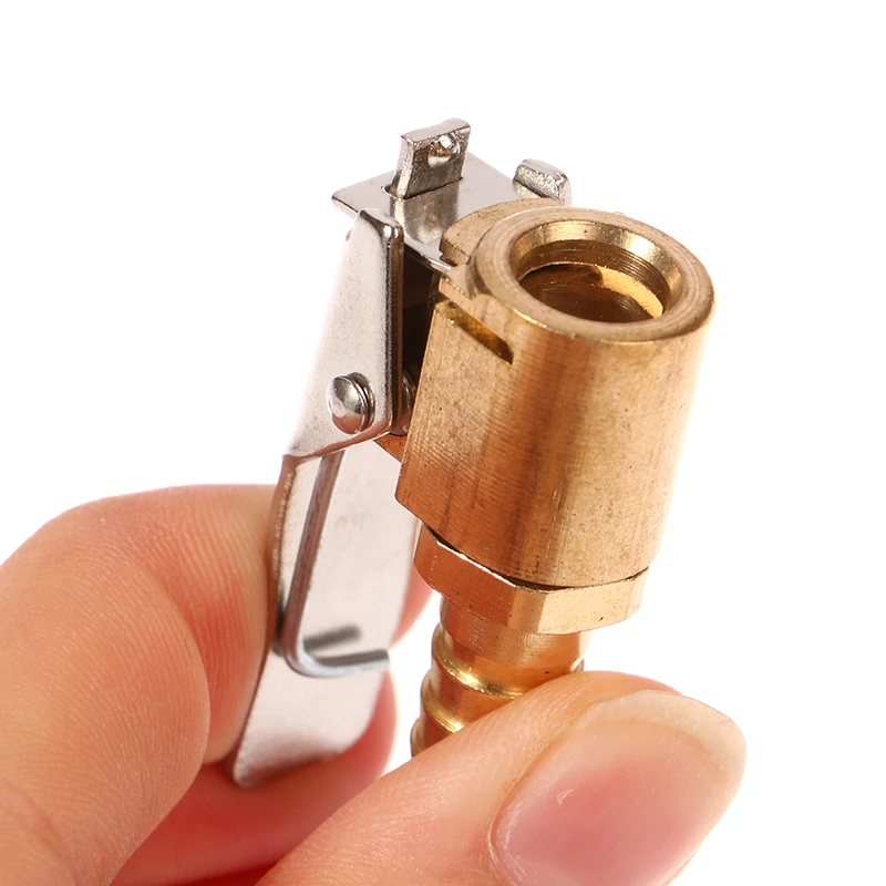 Practical American Style Threaded Air Pump Clip Pure Metal Nozzle Quick Adapter Connector Car Tire Inflator Valve Accessories