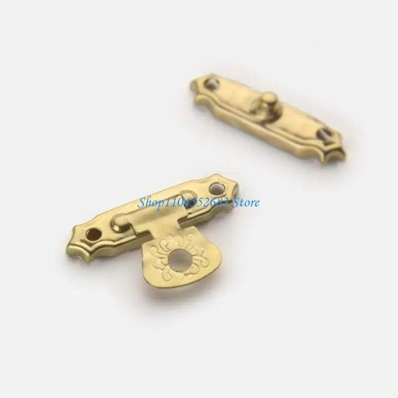 Y6GD 8 set vintage stijlen box lock en scharnieren handig voor projecten benodigdheden