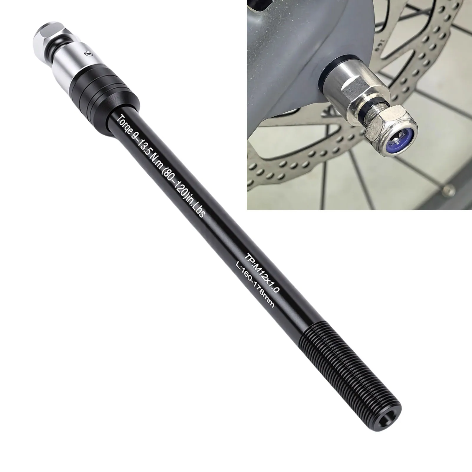 Bike Trailer Thru Axle Quick Release Bike Trailer Thru Axle Adapter Aluminum Stainless Steel for Cycling