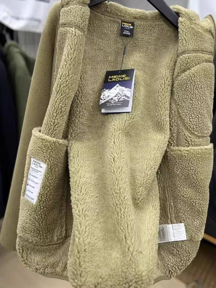 

Thiened Fce Hooded Casual Winter Jaet for Men And Women Warm Stand Fit Long Sve Zipper Closure Coat Stand Length