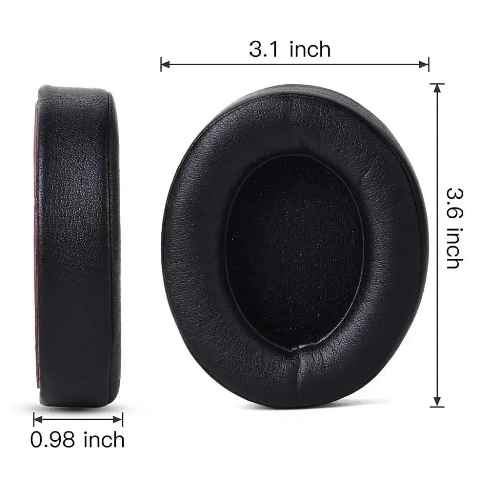 Durable Soft Headset Foam Replacement Protein Leather Ear Pads Replacement Foam Cushion Replacement For Beats Studio 2.0/3.0