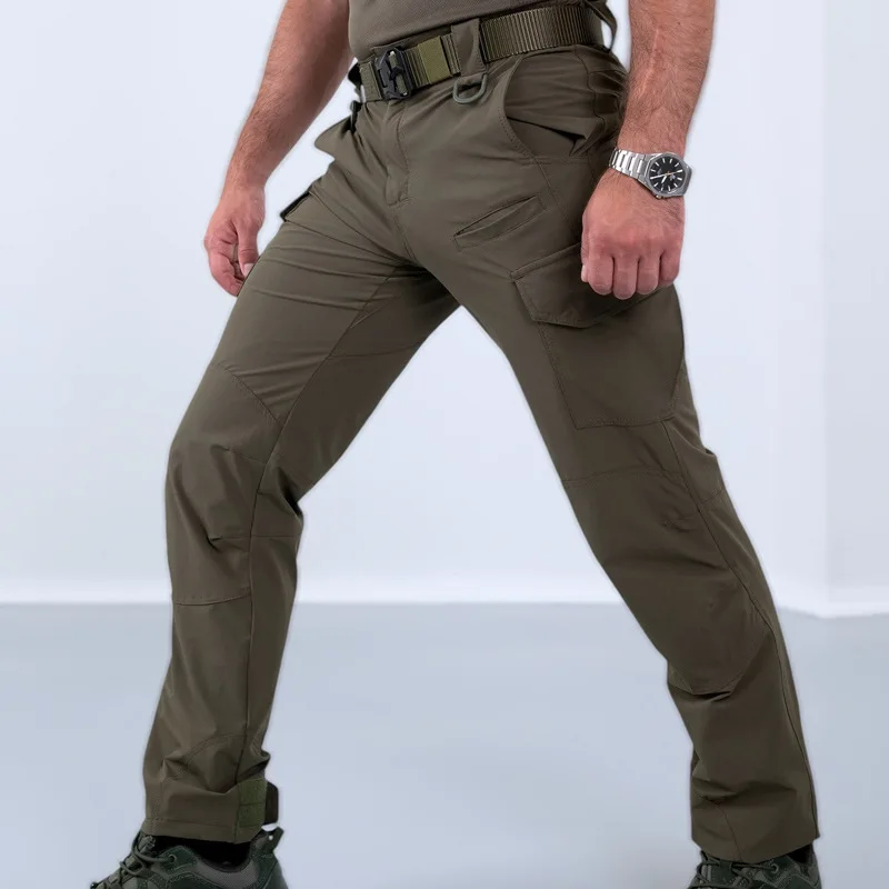 

2025 Leisure Sports Outdoor Tactical Trousers Men's Military Fans Waterproof And Wear-resistant Trousers Multi-functional Pocket