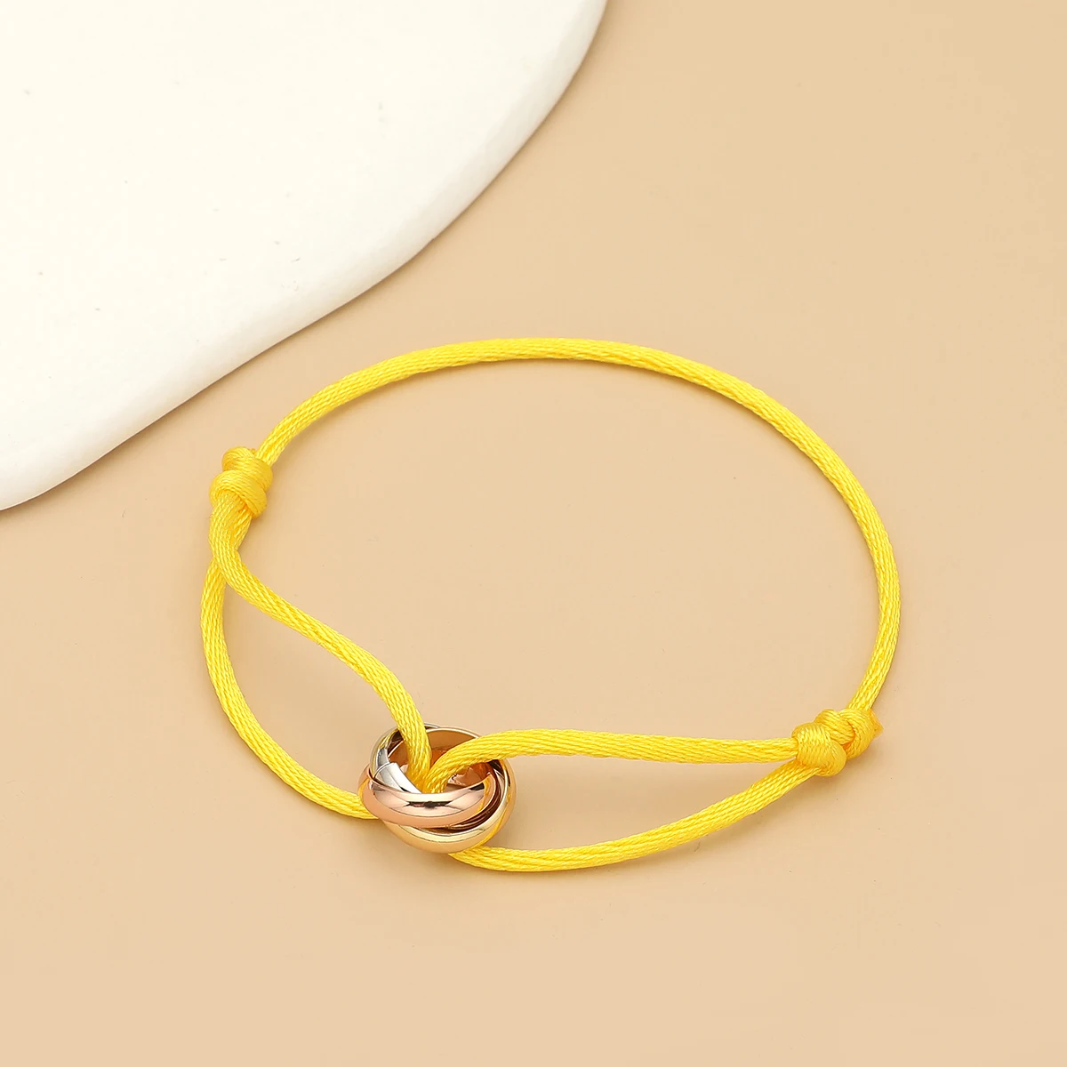 2024 heißer verkauf Armband 3 Farbe Metall Schnalle Hand Kette Einstellbar Frauen Männer Schwarz Seil Armband für Frauen Schmuck Party geschenke