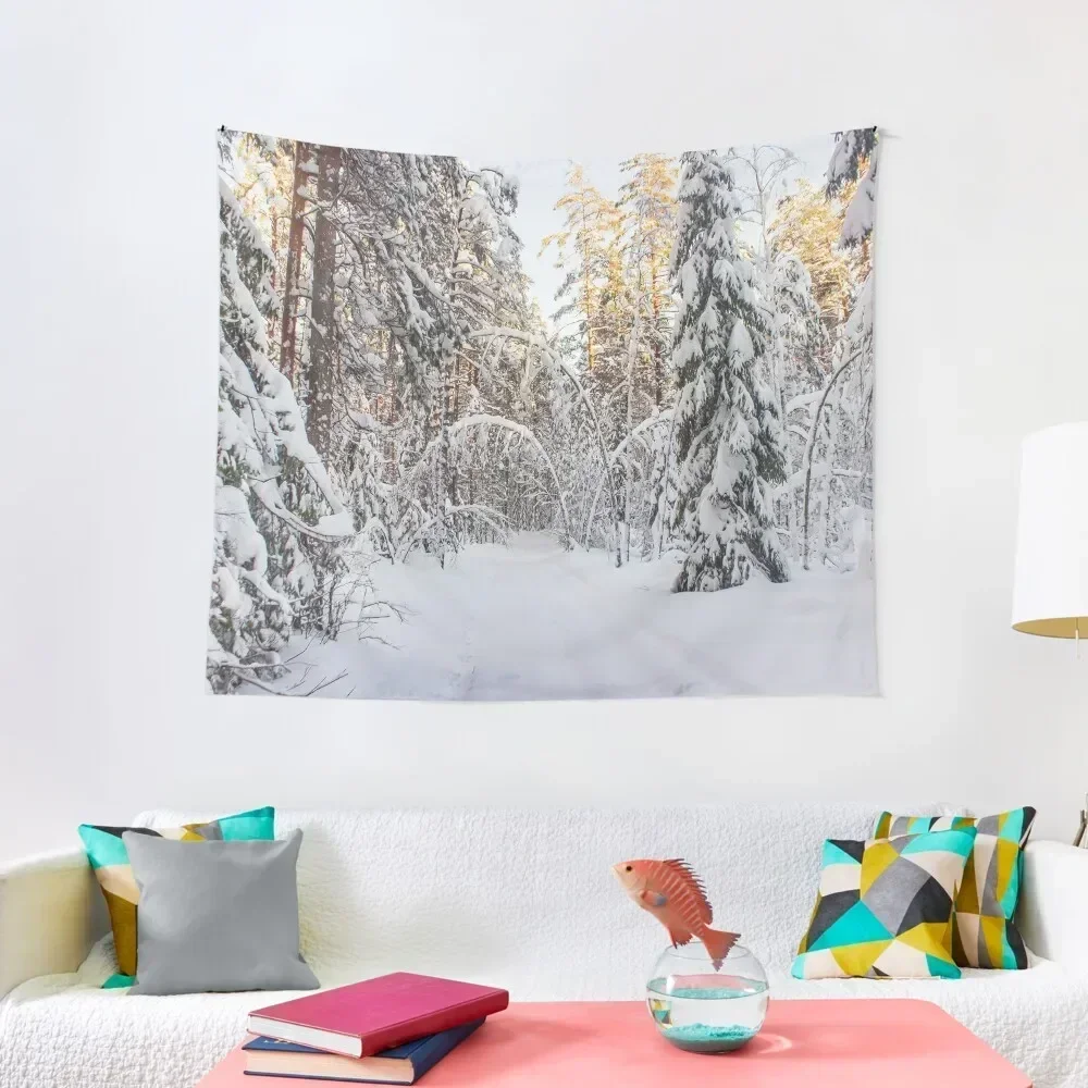 Magic archway in winter Tapestry Home Decorations Bedroom Decor Aesthetic Tapestry