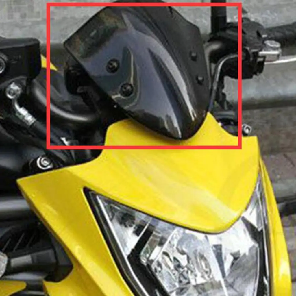 ABS Plastic Motorcycle Windshield Universal Wind Screen Protector Brown for Kawasaki ER6N 2012 2014 Upgrade