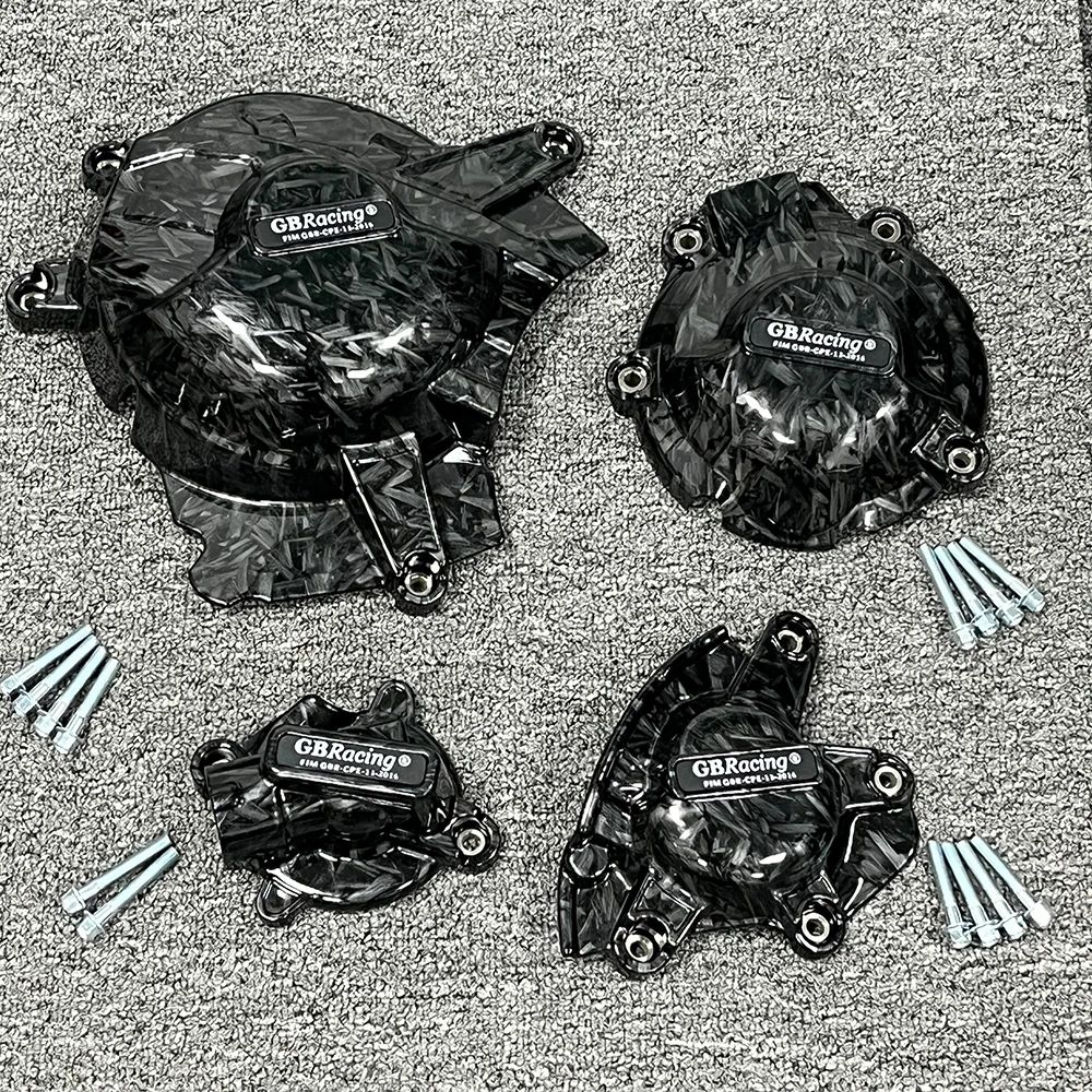 

GSXR1000 Motorcycle Engine Protection For SUZUKI GSX-R1000 & GSX-R1000R L7-M2 Engine Cover Set Carbon Fiber Texture