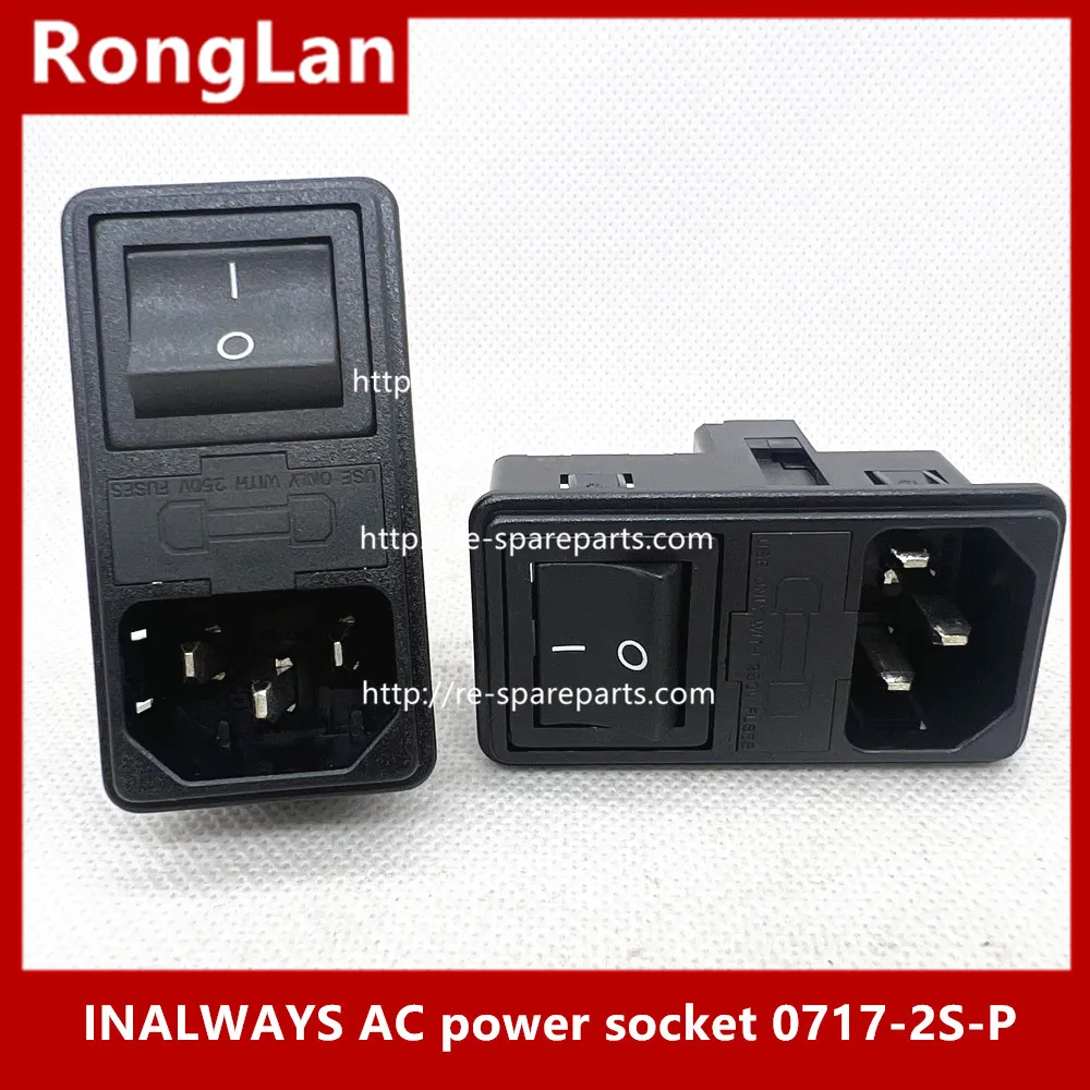[SA]Taiwan bends INALWAYS AC outlet triple double health insurance earless AC outlet 0717-2S-P--10pcs/lot