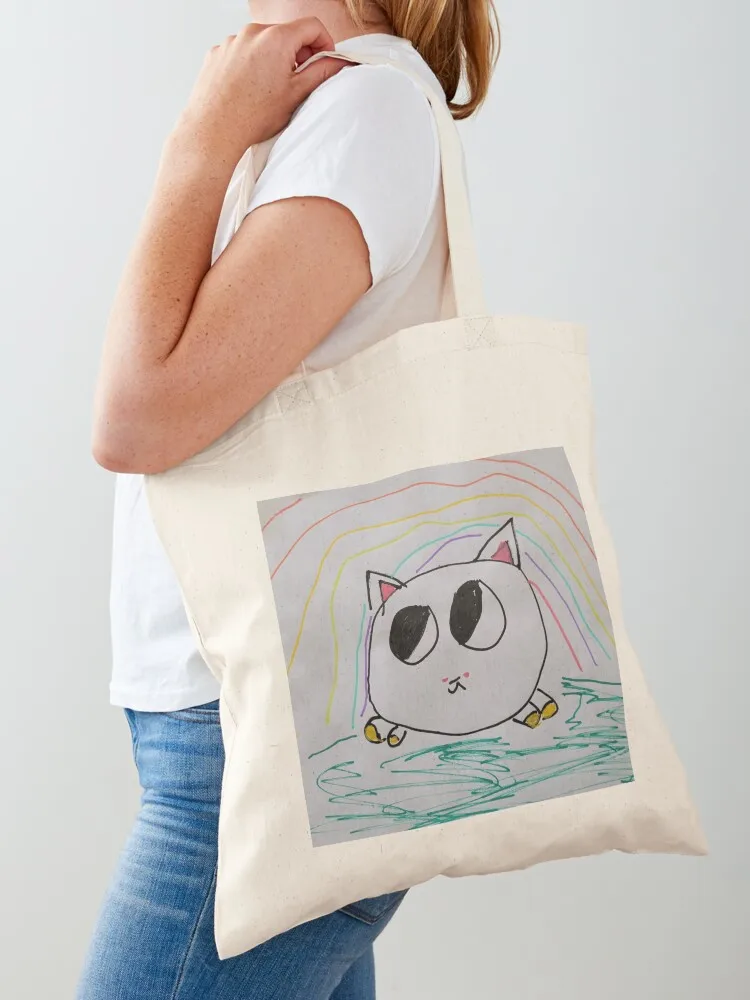

Fluff Ball - Under the Rainbow Tote Bag custom canvas bag reusable shopping bags shopping bag logo cloth woman