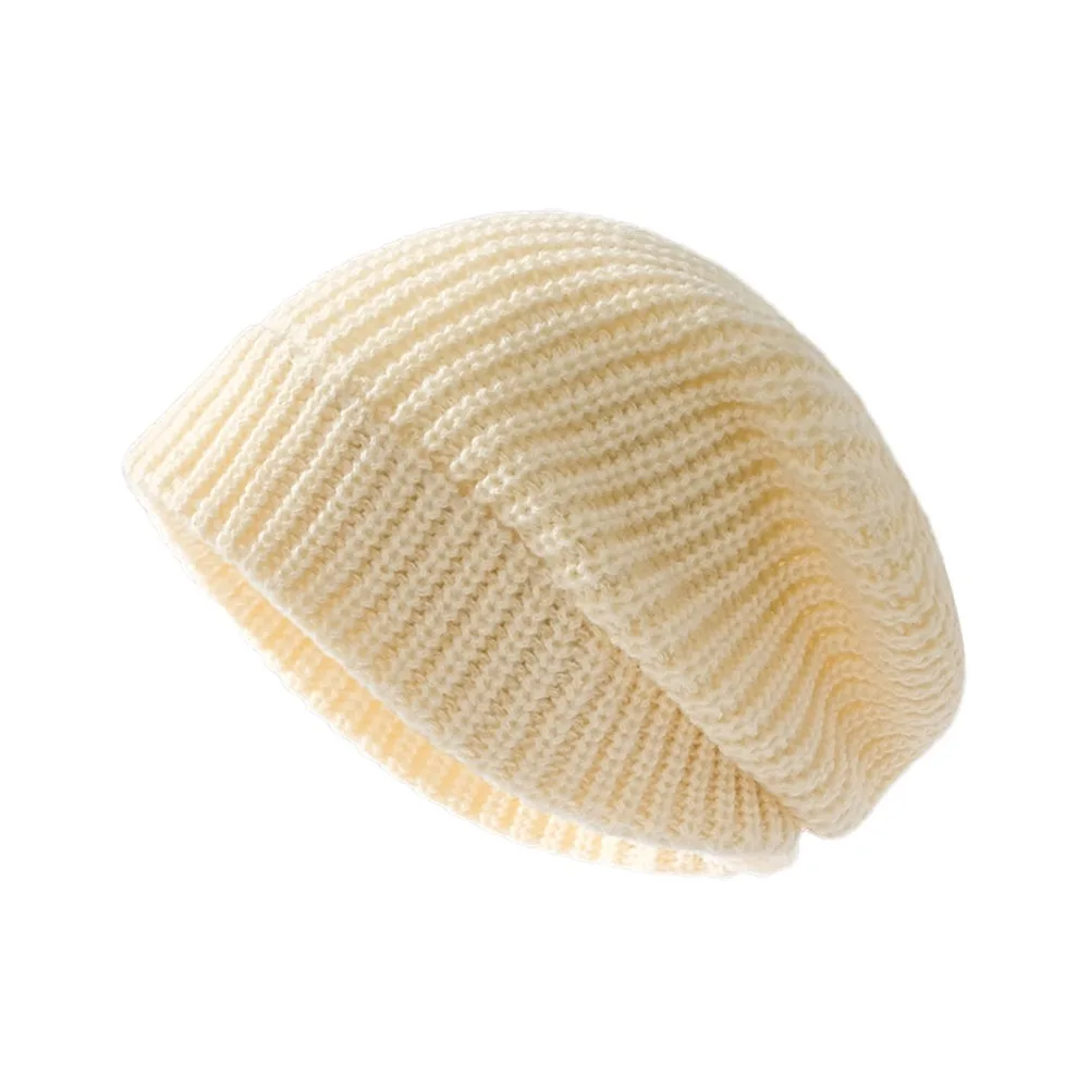 

New Knitted Woman Winter Caps Thickened Warm Ear Protection Cold Hats Solid Color Ladies Casual Cap Keep Warm