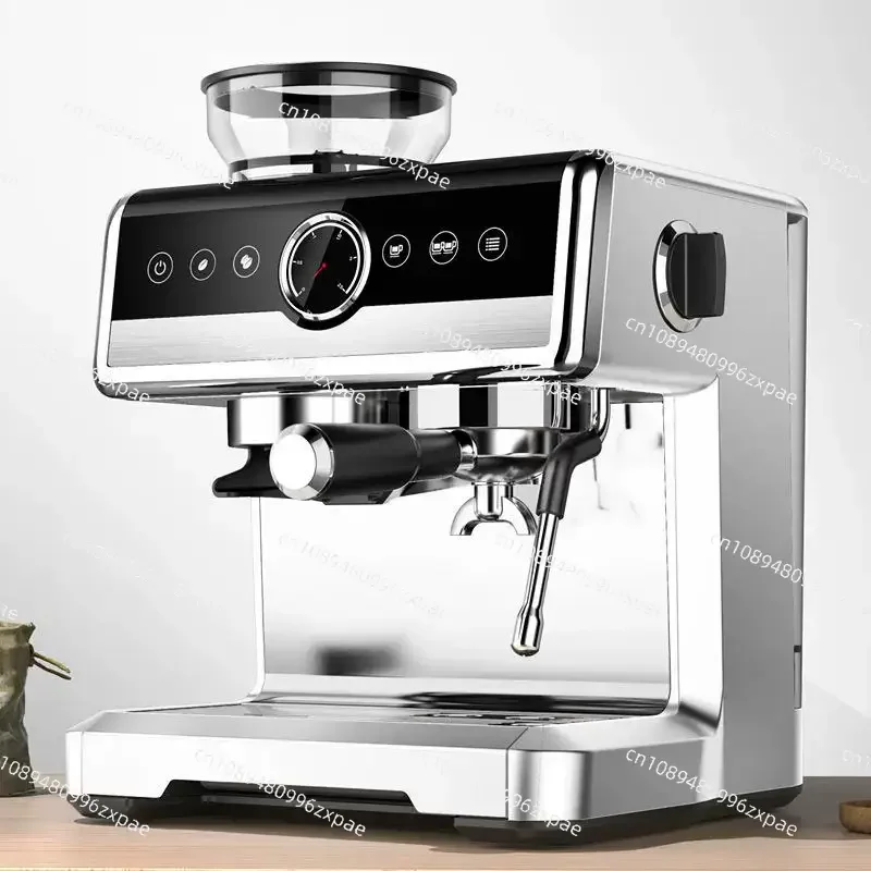 Household espresso machine, self-grinding bean steam milk foam, grinding integrated semi-automatic extractor