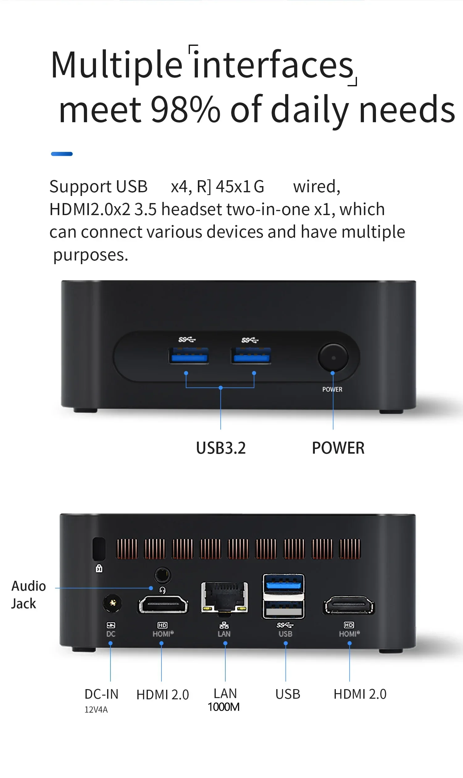 كمبيوتر صغير ألدر ليك N150 ويندوز 11 برو DDR4 8GB/16GB 512GB SSD WiFi5 BT4.2 جيب كمبيوتر مكتبي صغير