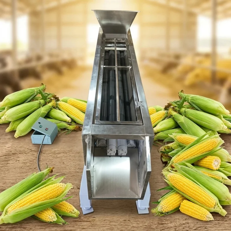 High-Speed Fresh Sweet Sheller Maize Huller Peeling Corn Husk Removing Machine