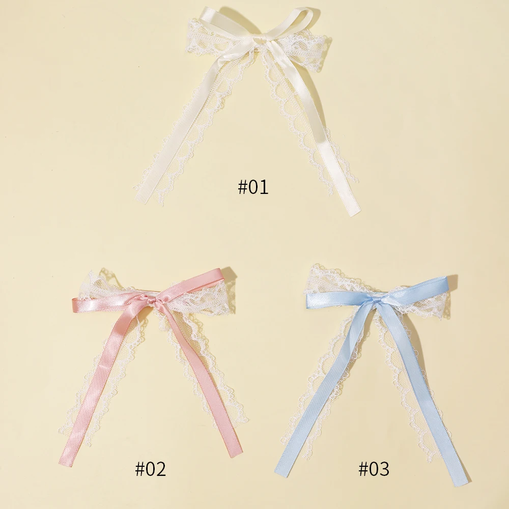 Bow Hair Clip Women Ribbon Fashion Simple Solid Spring Baby Girl Hairclip Hair Pin Retro Headband Clips Girls Hair Accessories