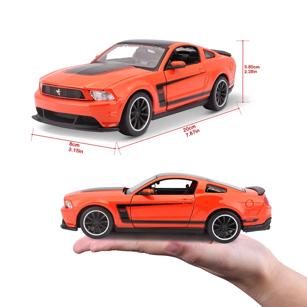 Maisto 1:24 Ford Mustang Boss 302 modello di auto in lega artigianato decorazione collezione strumenti giocattolo modelli regalo
