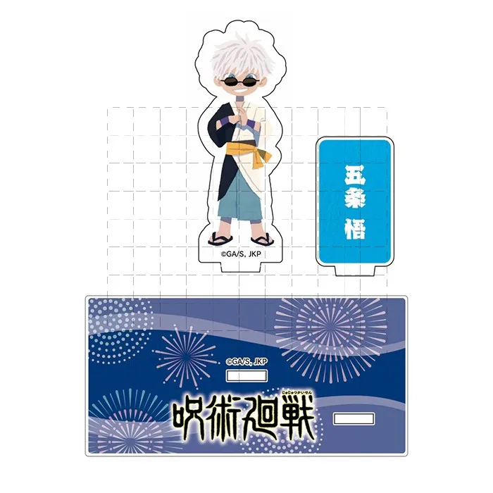 Jogo yuji itadori gojo satoru acrílico suporte boneca anime fushiguro megumi kugisaki nobara mini figura modelo placa cosplay brinquedo presente