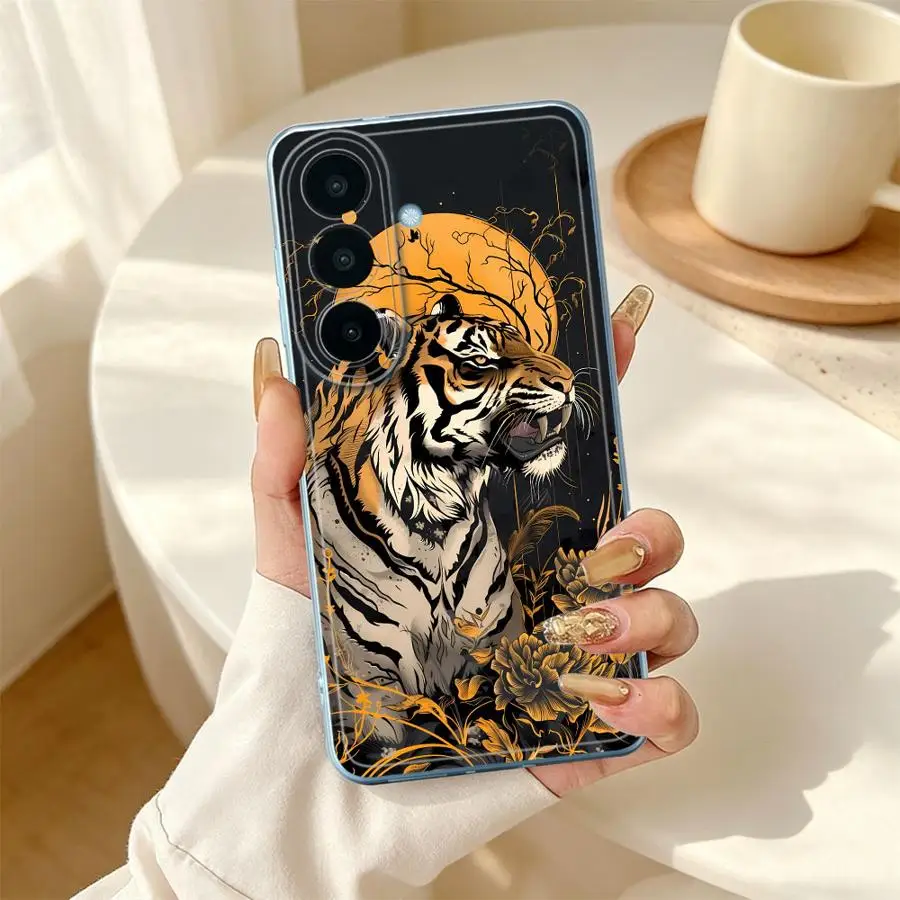 Case for Samsung Galaxy A36 A13 A52 A37 A25 A51 A57 A26 A24 A55 A23 A14 A16 Phone Cover A33 A52 A54 A15 A34 A35 A56 A27 Tiger
