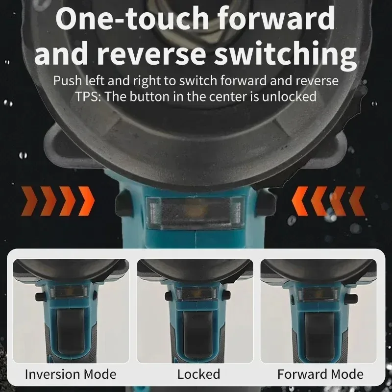 Makita DTW700 18V Brushless 1/2 Inch Impact Wrench 1000N·m Nut Busting 4 Speed Auto Stop for Auto and Heavy Repair - view 3