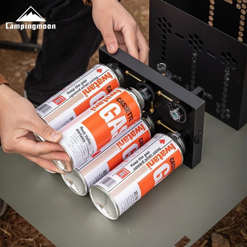 

CAMPINGMOON BKZ63 Six Supply Two Fuel Storage Camping Stove Cooking RV Heating Long Range Supply Storage