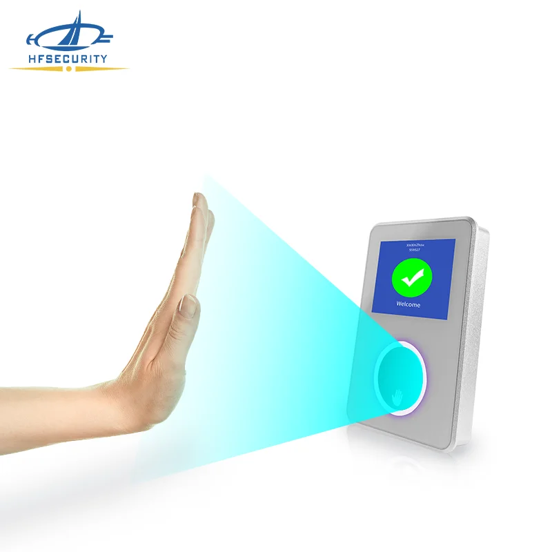 HFSecurity PA28 Linux IP55 Protection Palm Vein Authentication Terminal HTTP Cloud API Palm Payment Machine for Government