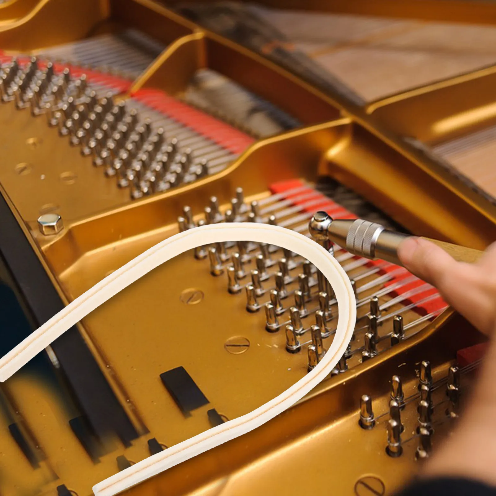 

Piano Muffler Pedal Felt Mute Rail Strip Sound Weakening Accessory Professional Piano Repair Maintenance Replacement