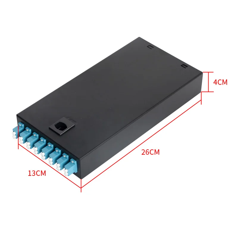 Fiber optic terminal box 8 Port 16 Core Desktop Type LC with Duplex adapter pigtail 8 Ports Fiber optical Patch Panel Factory