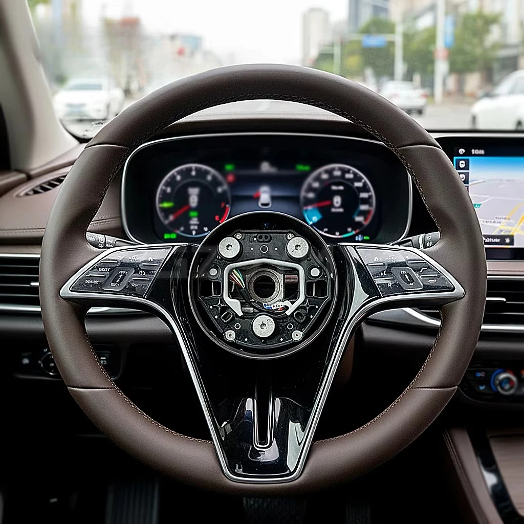 Carbon Fiber LED Leather Sports Steering Wheel Shift Paddles Car Upgrade for Mercedes-Benz C E S CLS AMG GLE GLS CLK W204-W223