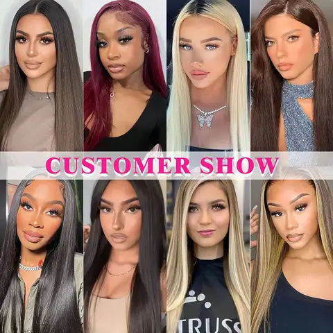 Clip-in hårförlängningar #4 Brunt hår Äkta hår Dubbel väft 8 st hårförlängningar Clip-ins Rakt Äkta hår För Kvinnor 6 best sales bruna hårförlängningar - №4