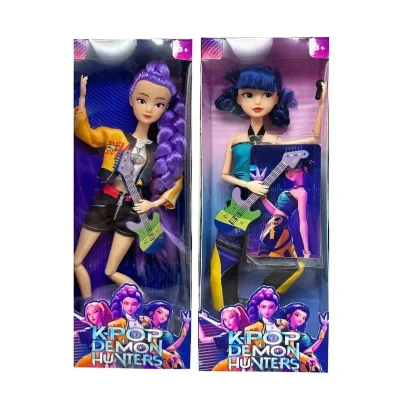 2025 NEW Anime KPop Demon Hunters Doll Vinyl Toy Rumi Mira Zoey Character Vinyl Mask Figurine Birthday Gift Fan Club Gifts