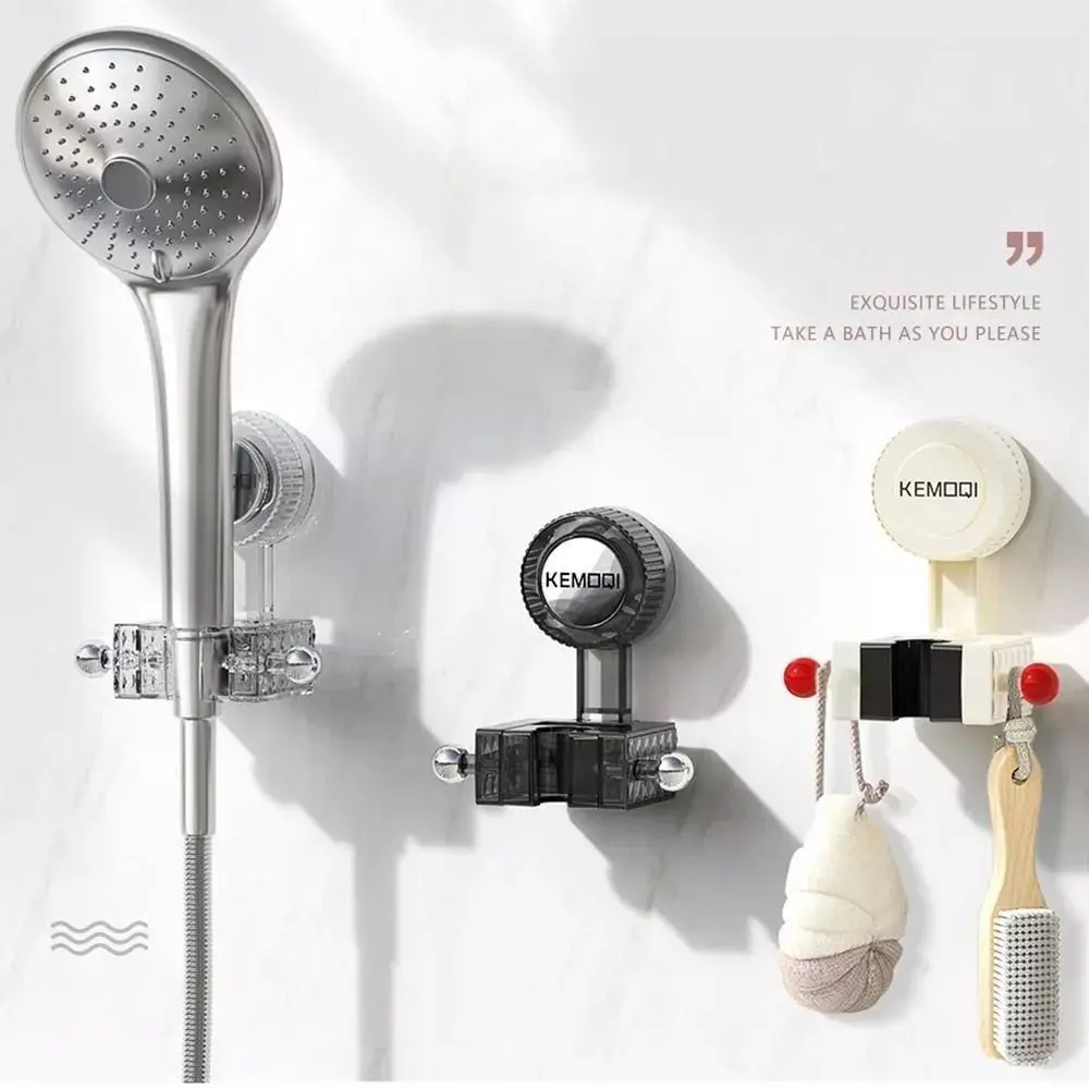 

Ручной кронштейн для душа на присоске, без сверления, прочный подшипник, подставка для насадки для душа, настенная подвеска, установка без удара