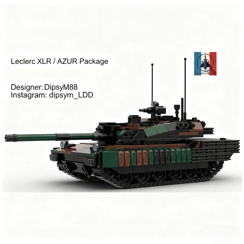 1031pcs MOC Leclerc XLR AZUR Package Model Building Blocks Construction Toys DIY Creative Idea Education Christmas Gifts Brick