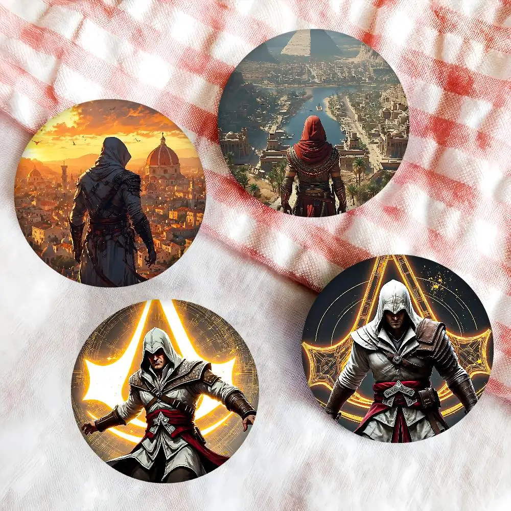 لعبة قاتل S العقيدة دبابيس الإبداعية مضحك جولة المفاجئة في بروش شارة ظهره قبعة اكسسوارات مجوهرات هدايا لصديق #5