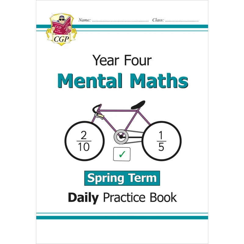 New KS2 Mental Maths Daily Practice Book Year 4  Spring Term CGP Books Coordination Group Publications 9781789087703 Book