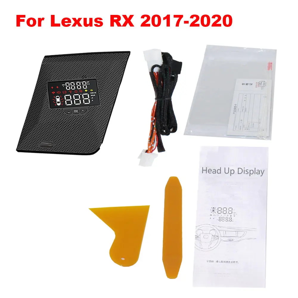 Car HUD Head Up Display For Lexus RX 200t 350 450h 500h (AL20) 2015-2022 Auto Accessories Headup LED Windshield Projector