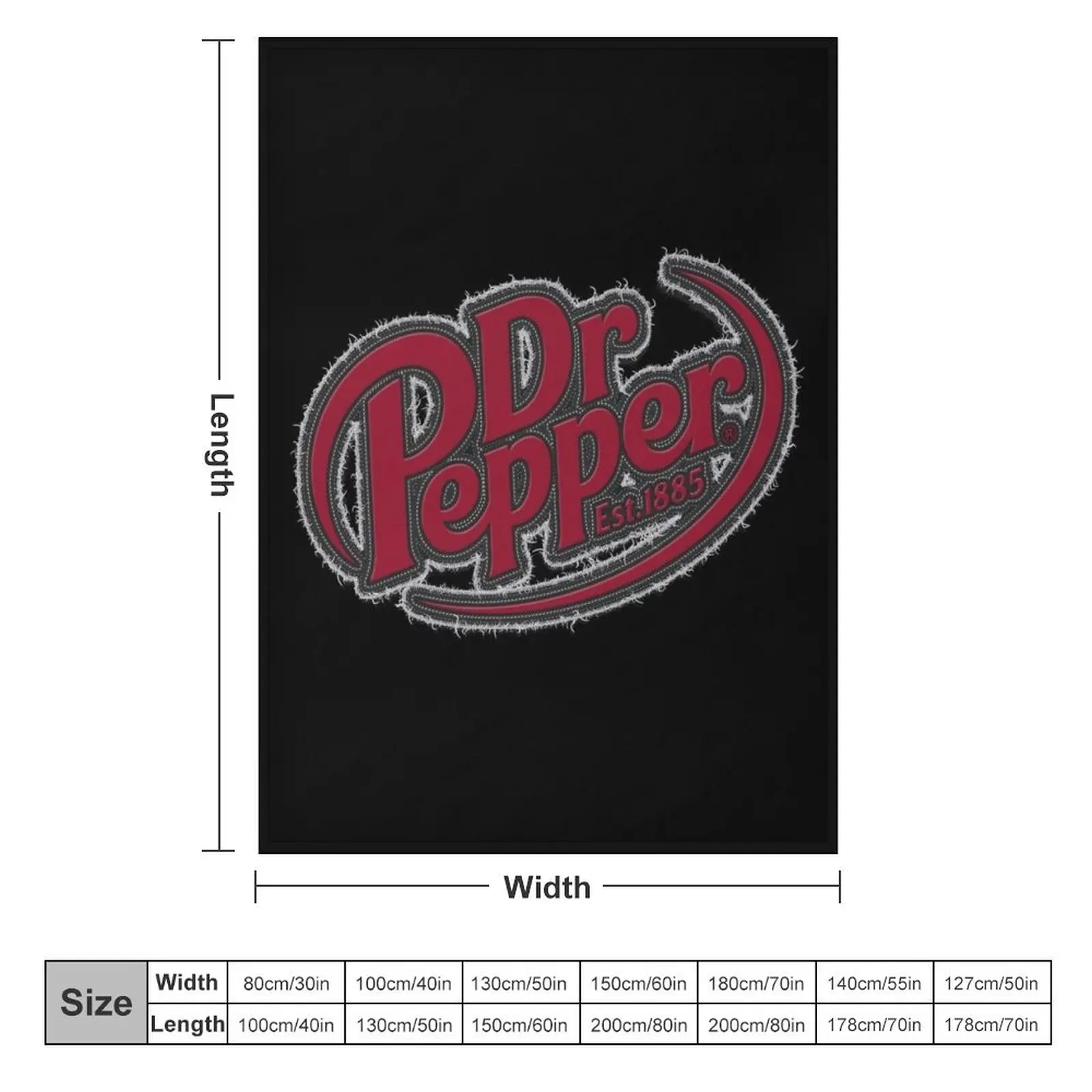 est 1885 dr pepper Throw Blanket Personalized Gift Sofa Throw Bed Fashionable Plaid on the sofa Blankets