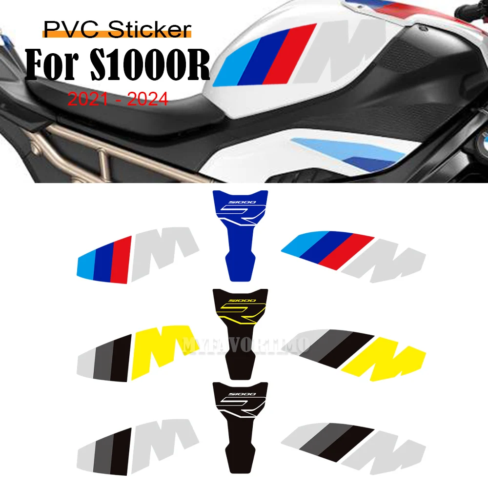 Voor Bmw S1000r S 1000 R S1000 M M1000r Motorfiets Beschermer Tank Knie Pad Grepen Gas Stookolie Stickers Stickers 2021 2022 2023 2024