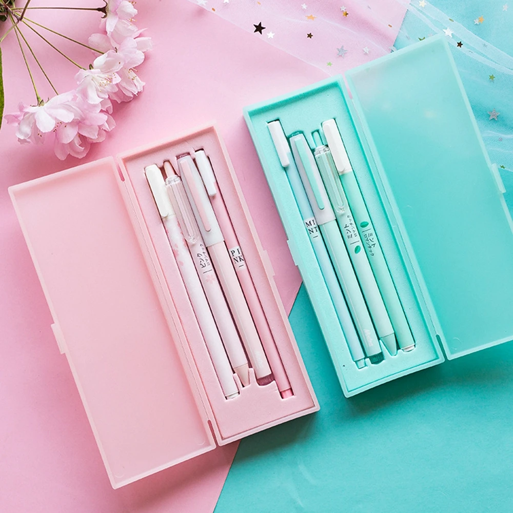 

4pcs Neutral Pen Set 0.5mm Black Ink Gel Ink Pen Ballpoint Pen Student Writing Office School Stationery Supplies Wholesale