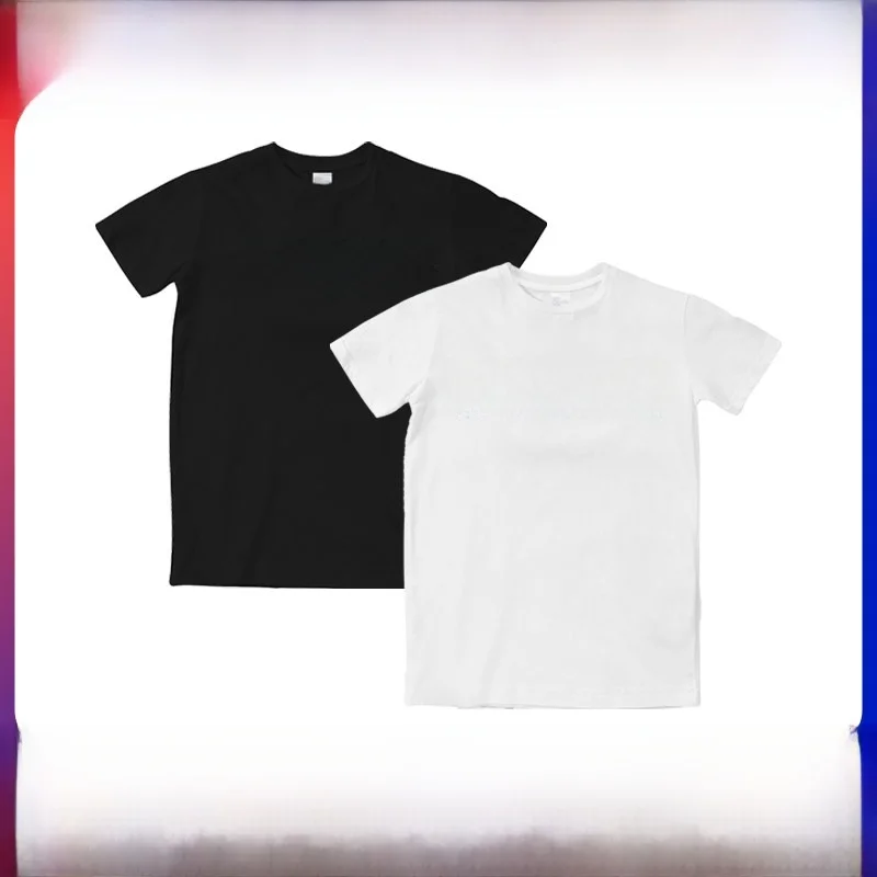 

Men's Pure Cotton ort Sve T-irt Spor Casual Breathable Summer New Sle Loose Fit round Ne Couple's T-irt