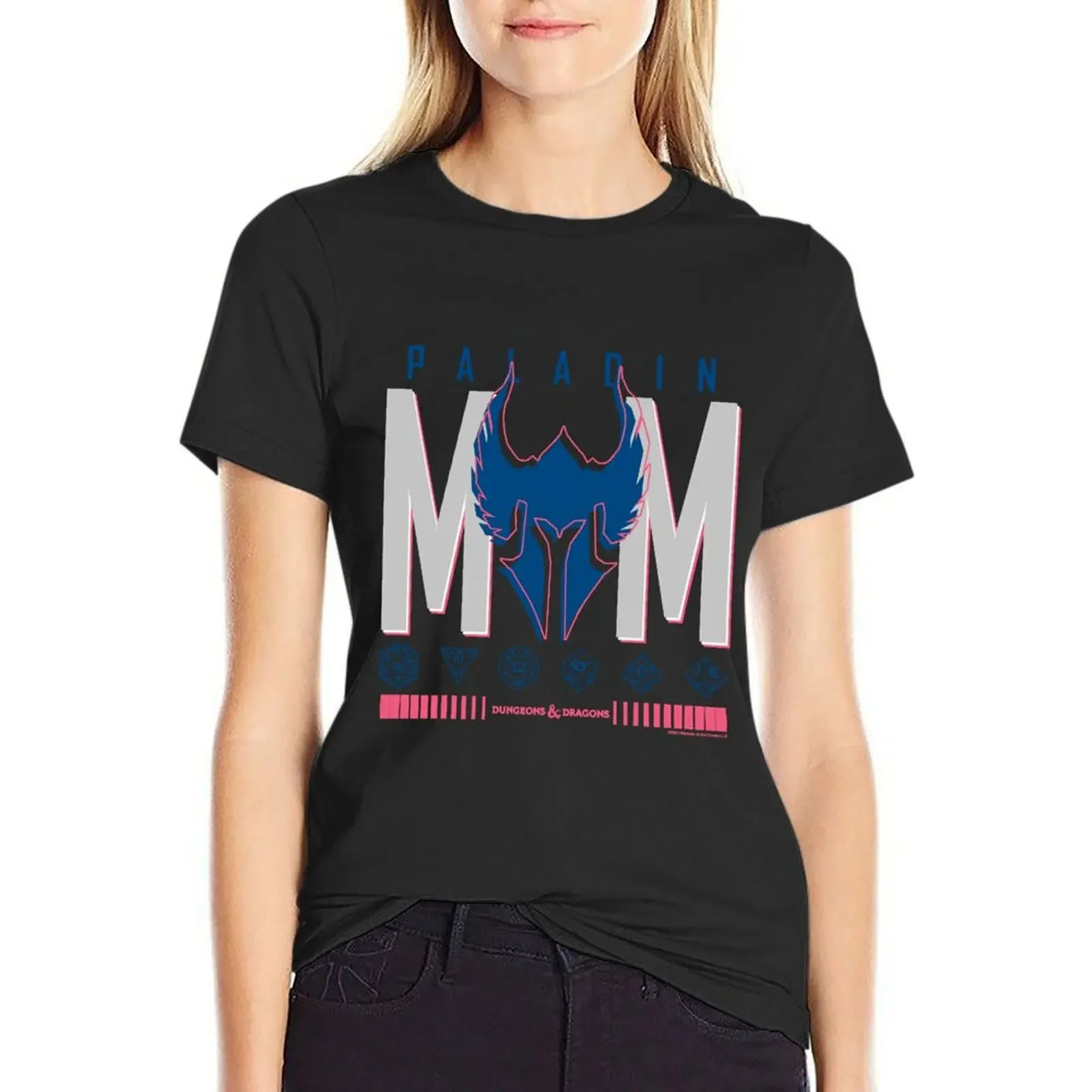 

D&D Paladin Mom T-Shirt anime clothes summer clothes plain summer top workout shirts for Women