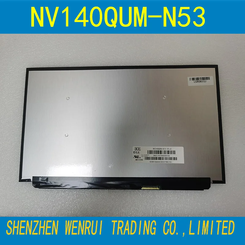 

14.0" Laptop LCD Screen NV140QUM-N53 UHD For Lenovo ThinkPad X1 Carbon 7th 8th Gen 500nits Display Panel 40Pin non-touch