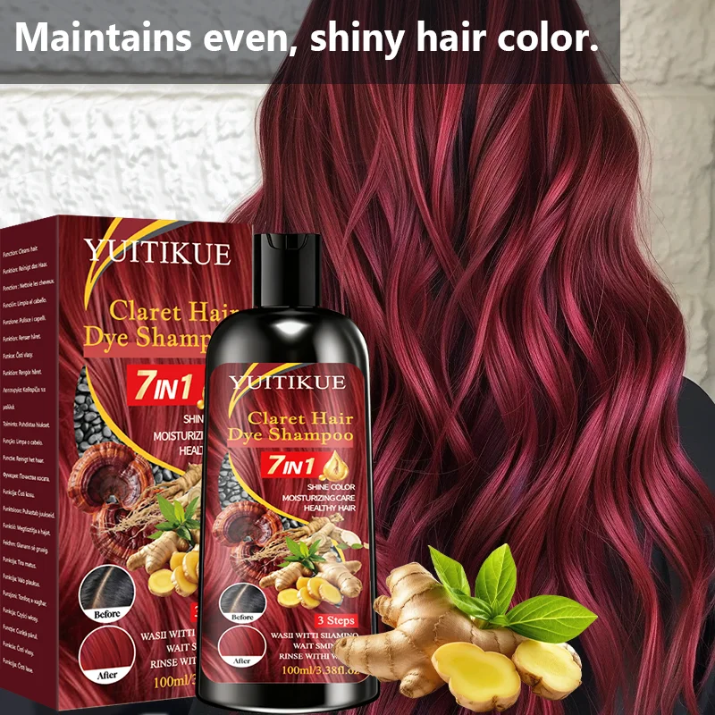 YUITIKUE 100ml Claret Hair Dye - огляд і ціна Hair Care Natural Ingredients