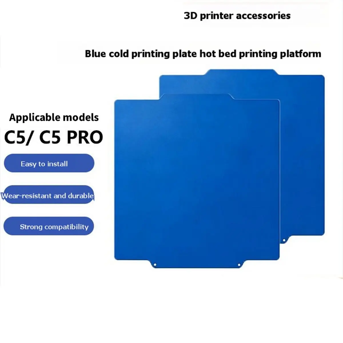 For Creator 5 5 Pro Cold Forging Plate 266x290mm Dual Printing Bed Low Temperature Spring Steel Plate