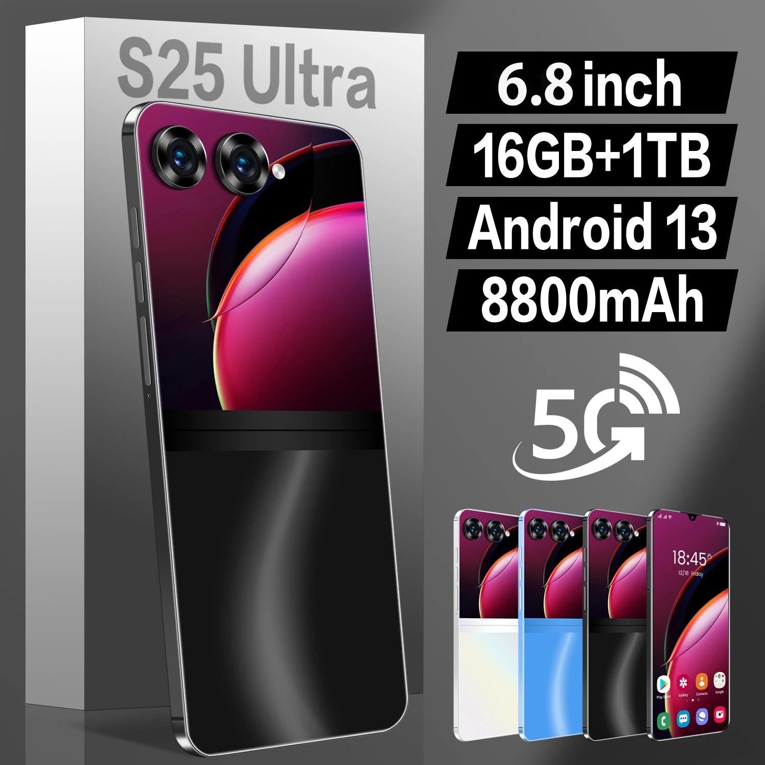 2025 New Smartphone S25 Ultra Android 5G 6.8